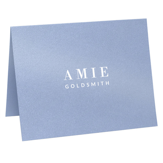 Hudson Folded Shimmer Note Cards